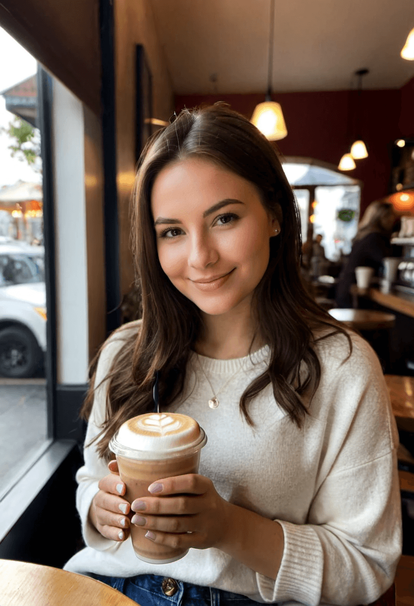 AI-generated creative portrait with warm tones